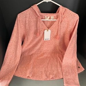 Roxy Long Night Pullover Tunic Hoodie